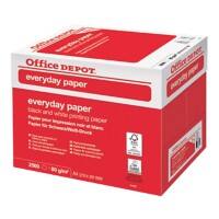 Office Depot Everyday DIN A4 Druckerpapier 80 g/m² Glatt Weiß 2500 Blatt