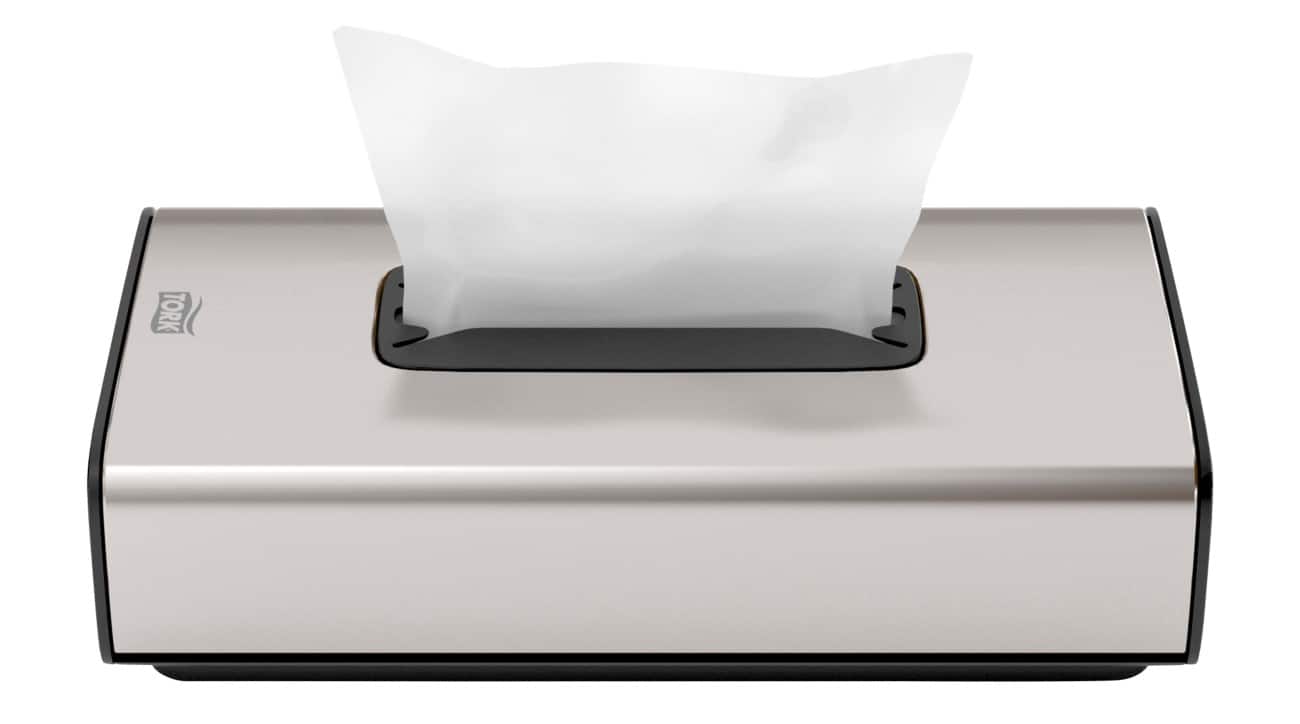 Tork F1 Kosmetiktücher-Spender Edelstahl Silber