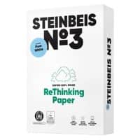 Steinbeis No.3 DIN A3 Druckerpapier  Recycelt 100% 80 g/m² Glatt Weiß 500 Blatt