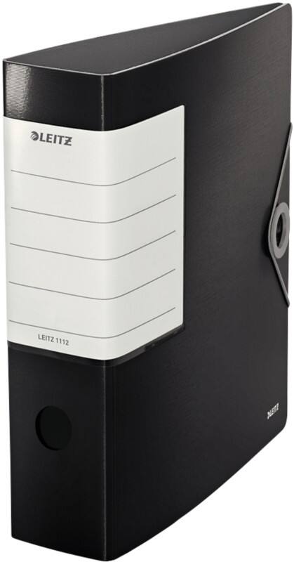 Leitz 180° Solid Breit Ordner DIN A4 82 mm Schwarz 2 Ringe 1112 Polyschaum Hochformat