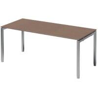 Bisley Schreibtisch Cito Walnuss, Silber 1.800 x 1.200 x 850 mm