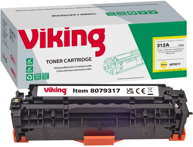 Viking 312A Kompatibel HP Tonerkartusche CF382A Gelb