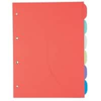 Djois Smartfolder Dokumentenmappe 111302 DIN A4 Karton Klettverschluss 24,5 (B) x 32,5 (T) x 0,1 (H) cm Farbig sortiert 6 Stück