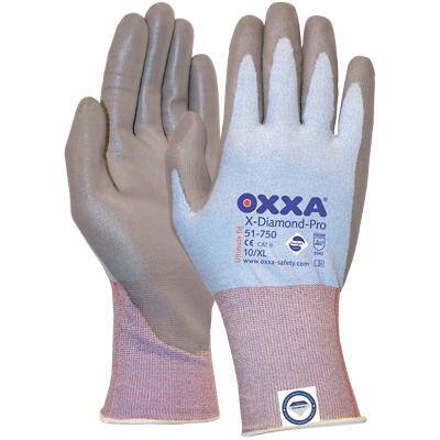 Oxxa Handschuhe X-Diamond-Pro Cut 3 Polyurethan Größe XL Grau 2 Stück