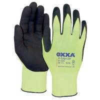 Oxxa Handschuhe X-Grip-Lite Nylon, Latex Größe L Schwarz, Gelb 2 Stück