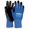 Oxxa Handschuhe X-Treme-Lite Polyurethan Größe XXL Schwarz, Blau 2 Stück Ungepudert