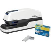 Rapid Optima Elektrisches Heftgerät 2102349 Halbstreifen 20 Blatt Weiß 24/6, 26/6 Kunststoff, Metall