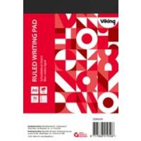 Office Depot DIN A6 oben gebunden Weiß Papierumschlag Notizblock Liniert 100 Blatt 5 Stück