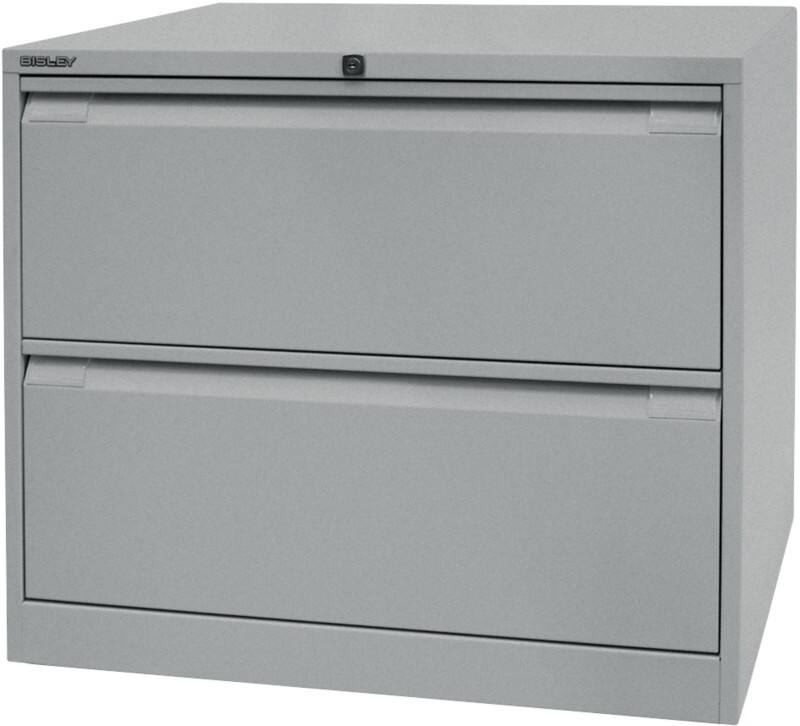 Bisley Hängeregistraturschrank Original 2 Schübe Silber 800 x 622 x 711 mm