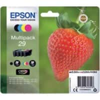 Epson 29 Original Tintenpatrone C13T29864012 Schwarz, Cyan, Magenta, Gelb Multipack 4 Stück