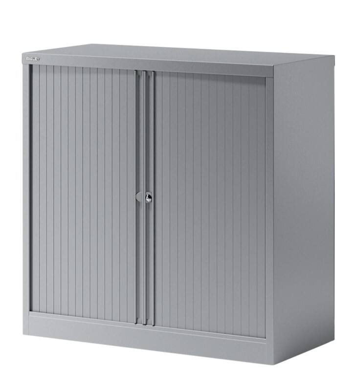 Bisley Rollladenschrank Essentials Silber 1.000 x 470 x 1.015 mm