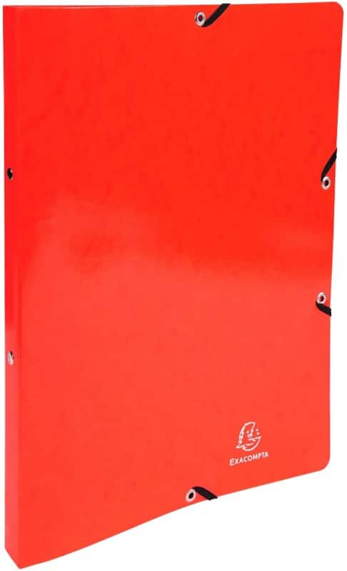 Exacompta Ringbuch DIN A4 Manilakarton 2 Ringe 15 mm Rot