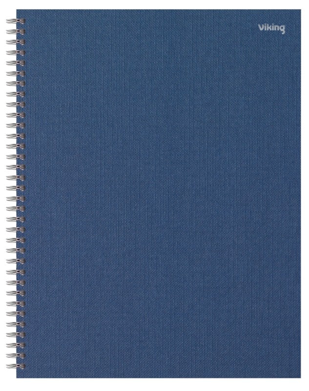 Viking collegeblock din a4+ kariert spiralbindung hartpappe blau perforiert 160 seiten 80 blatt