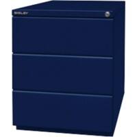 Bisley Rollcontainer OBA 3 Schubladen Oxfordblau 420 x 565 x 519 mm