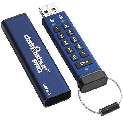 iStorage USB 3.0 USB-Stick datAshur PRO 64 GB Blau