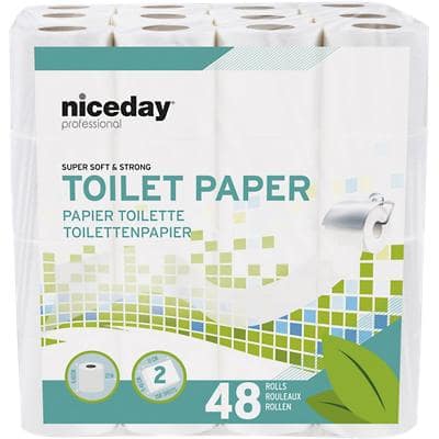 Niceday Professional Toilettenpapier Standard 2-lagig 48 Stück à 200 Blatt