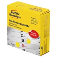 AVERY Zweckform 3856 Markierungspunkte Gelb 250 Stück