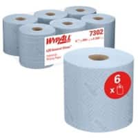WYPALL L20 Wischtücher Zentralentnahme Blau 2-lagig 0.585 m 7302 6 Rollen à 380 Blatt