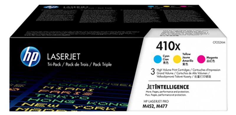 HP 410X Original Tonerkartusche CF252XM Cyan, Magenta, Gelb Multipack 3 Stück
