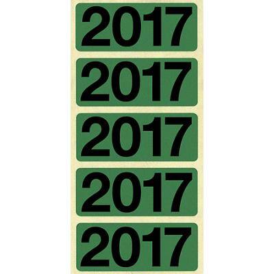 Bene Jahreszahlen-Aufkleber 48 mm Grün 20 Blatt à 5 Etiketten