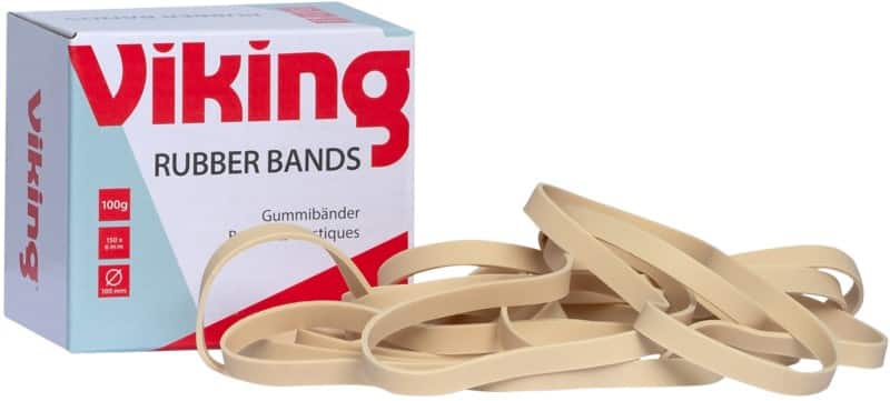 Viking Gummibänder 150 x 6 mm Ø 100 mm Natur 100 g