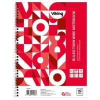 Office Depot Notebook DIN A4+ Liniert Spiralbindung Papier Softcover Weiß Perforiert 160 Seiten 5 Stück à 80 Blatt