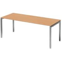 Bisley Schreibtisch Cito Buche, Silber 2.000 x 1.200 x 850 mm