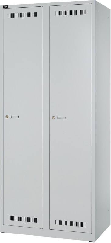 Bisley Light LIGHT Metall Schließfach 1 Tür 2 abteile Schlüssel 800 x 500 x 1.850 mm Hellgrau