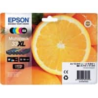 Epson 33XL Original Tintenpatrone C13T33574011 Farbe 4 Stück Multipack